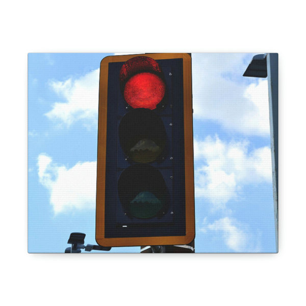 Latitude Run® Red Light Unframed Photograph on Canvas Wayfair